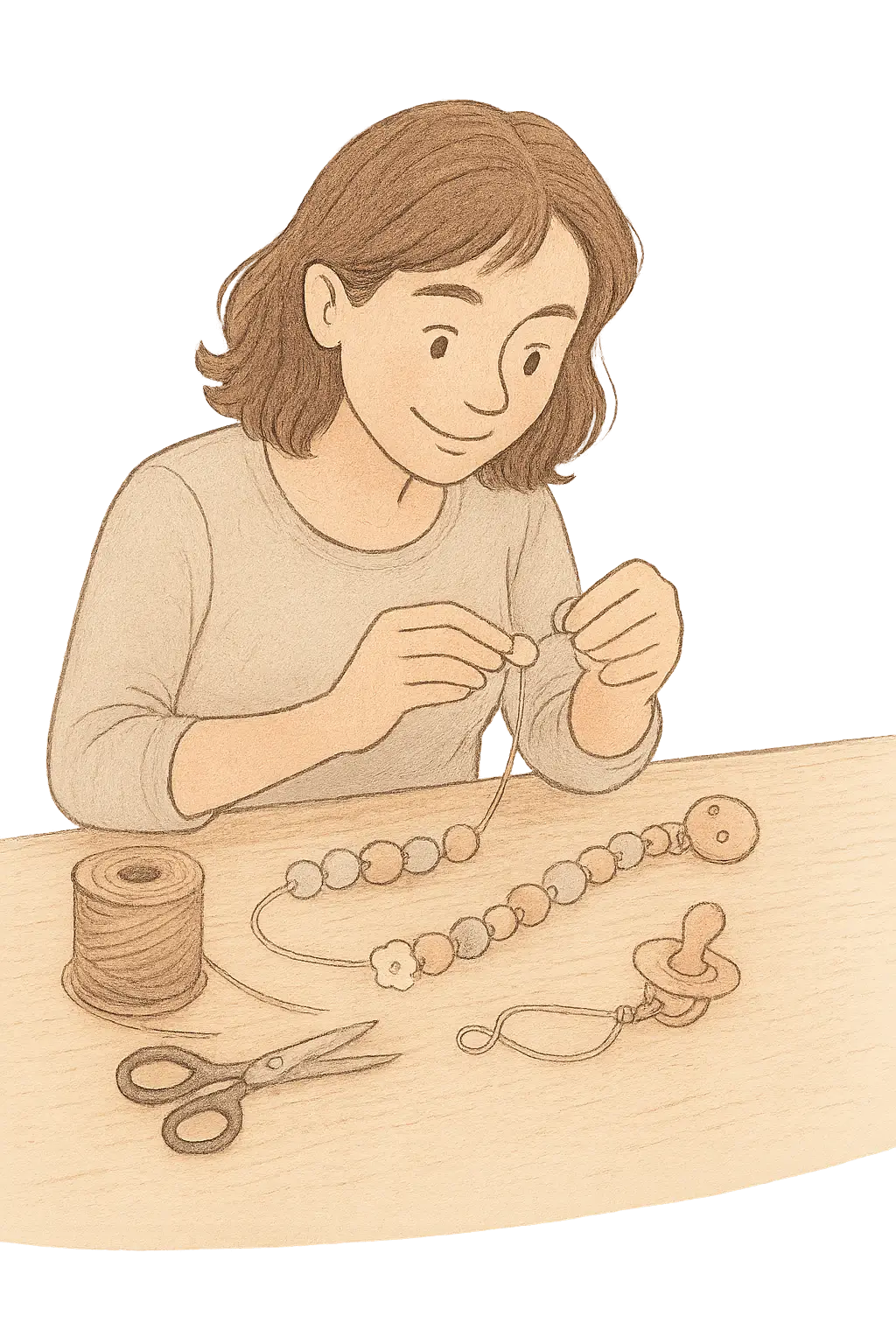 Attache tétine personnalisée